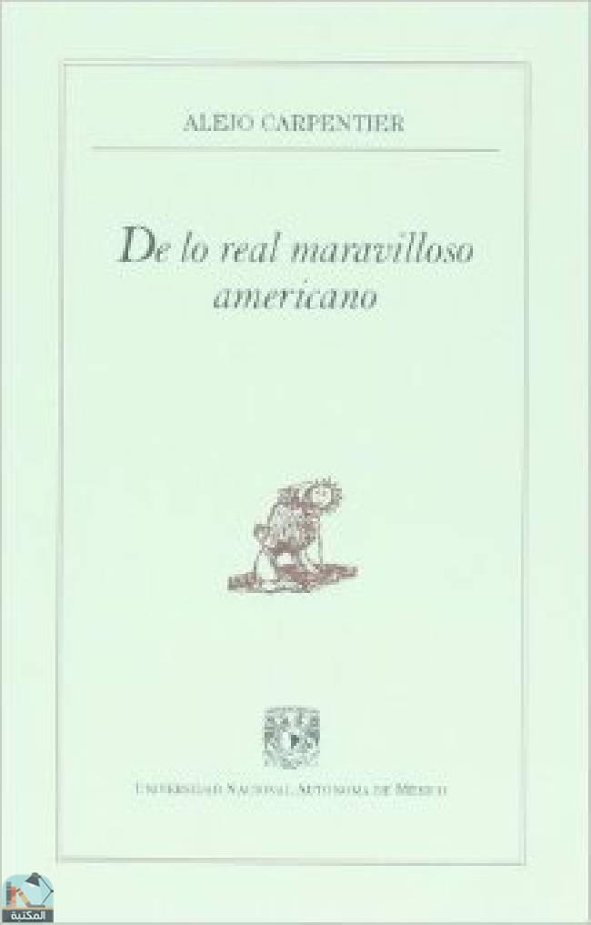 قراءة و تحميل كتابكتاب De lo real maravilloso americano PDF
