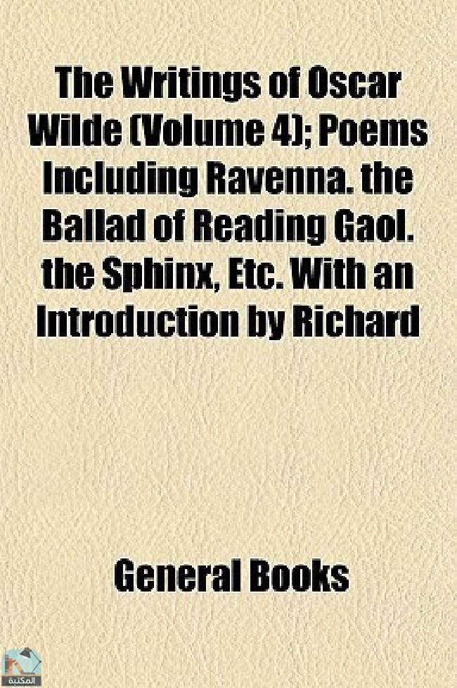 ❞ كتاب The Writings of Oscar Wilde (Volume 4) ❝  ⏤ أوسكار وايلد