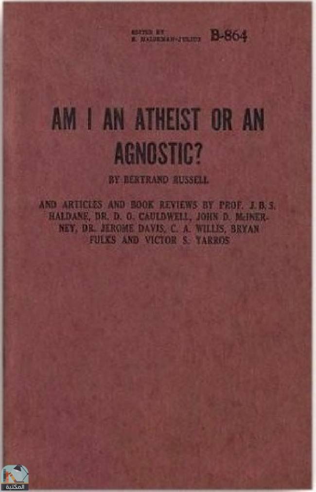 قراءة و تحميل كتابكتاب Am I an Atheist or an Agnostic? PDF