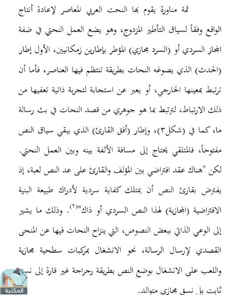 اقتباس 1 من كتاب المستلزمات المجازية وتحولات النسق الجمالي في النحت العربي المعاصر (نماذج مختارة)