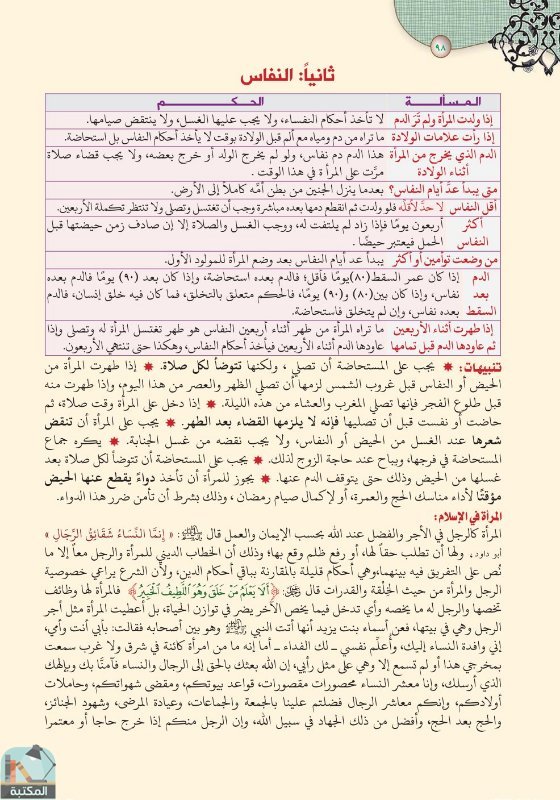 اقتباس 78 من كتاب تفسير العشر الأخير من القرآن الكريم ويليه أحكام تهم المسلم